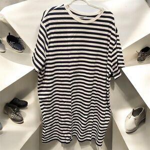 GAP Navy White Striped Dress 2XL NWT pit to pit 26in length 38in